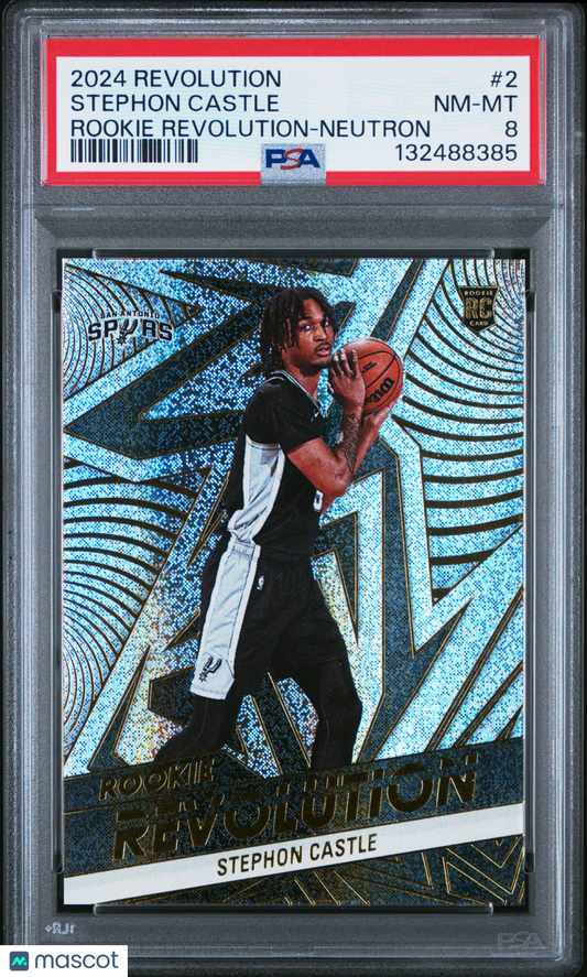Stephon Castle 2024-25 Panini Revolution #2 Rookie Revolution Neutron 015/125 RC