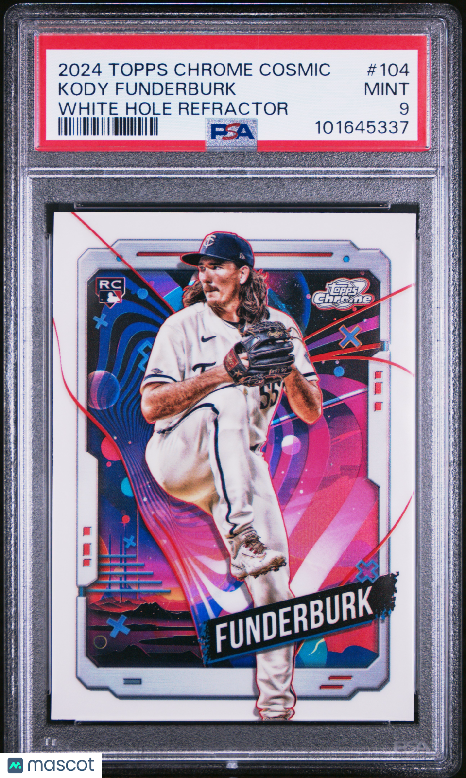 Kody Funderburk 2024 Topps Chrome Cosmic #104 White Hole Refractors PSA 9 RC