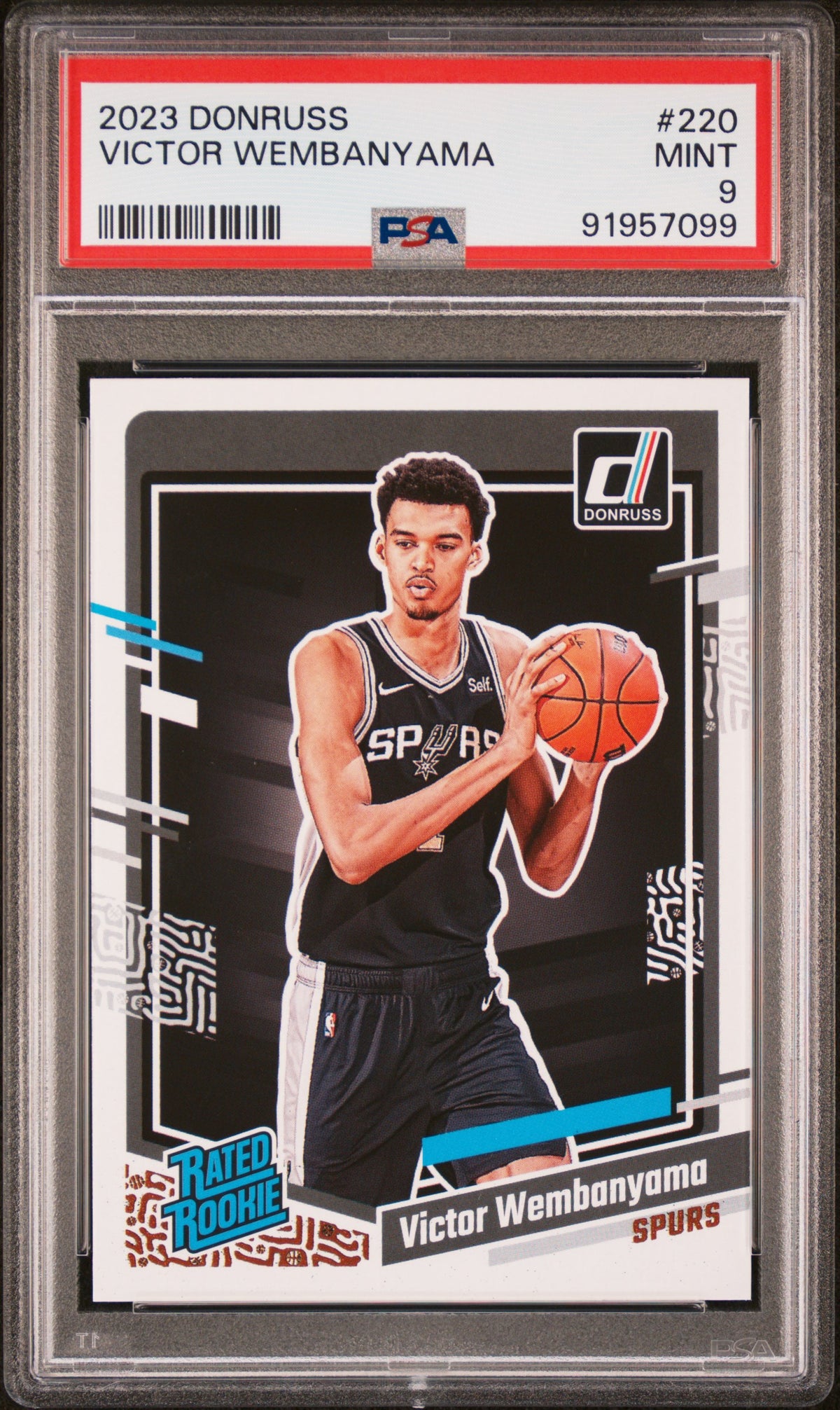 2023-24 Donruss Victor Wembanyama #220 PSA 9 front
