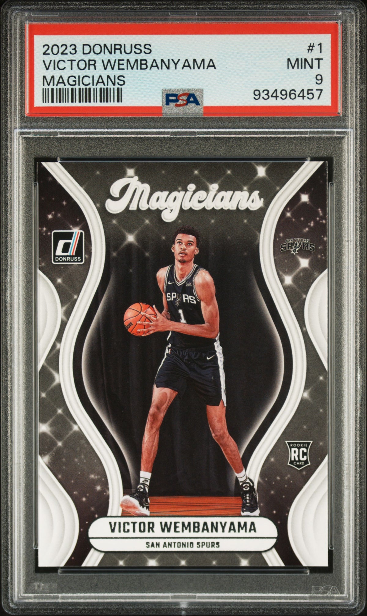 2023-24 Donruss Magicians Victor Wembanyama #1 PSA 9 front