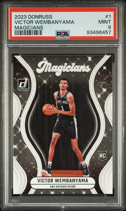 2023-24 Donruss Magicians Victor Wembanyama #1 PSA 9 front
