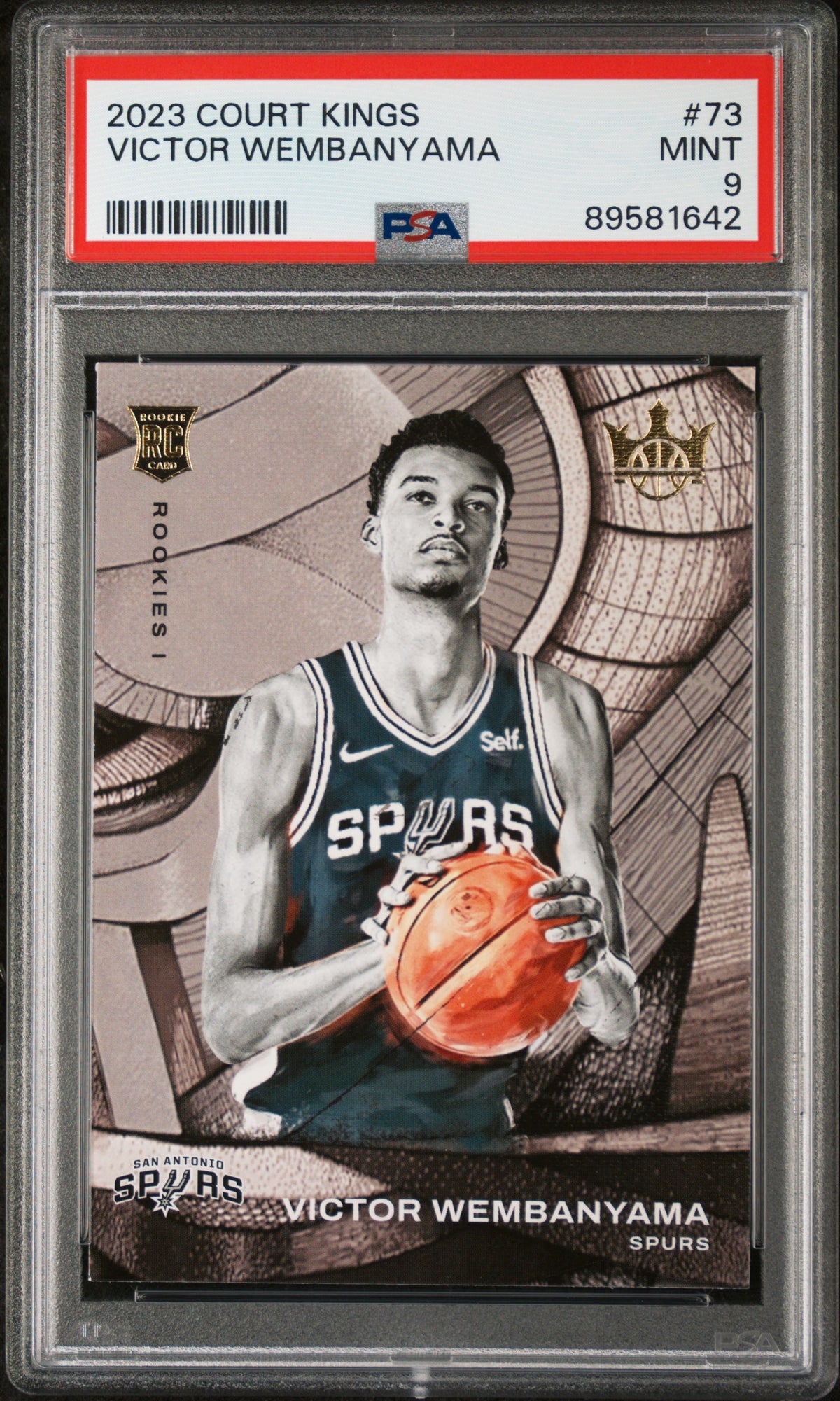 2023-24 Panini Court Kings Victor Wembanyama #73 PSA 9 front